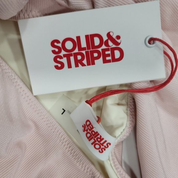 Solid & Striped The Bailey Ballet Ribbed One Piece Swimsuit Size Large - Picture 11 of 16